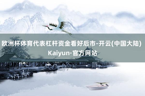 欧洲杯体育代表杠杆资金看好后市-开云(中国大陆) Kaiyun·官方网站
