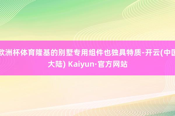 欧洲杯体育隆基的别墅专用组件也独具特质-开云(中国大陆) Kaiyun·官方网站