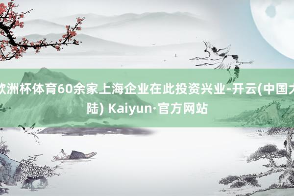 欧洲杯体育60余家上海企业在此投资兴业-开云(中国大陆) Kaiyun·官方网站